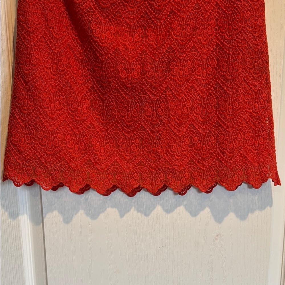 J. Crew Orange A-Line Mini Skirt for Cocktail - Picture 4 of 5